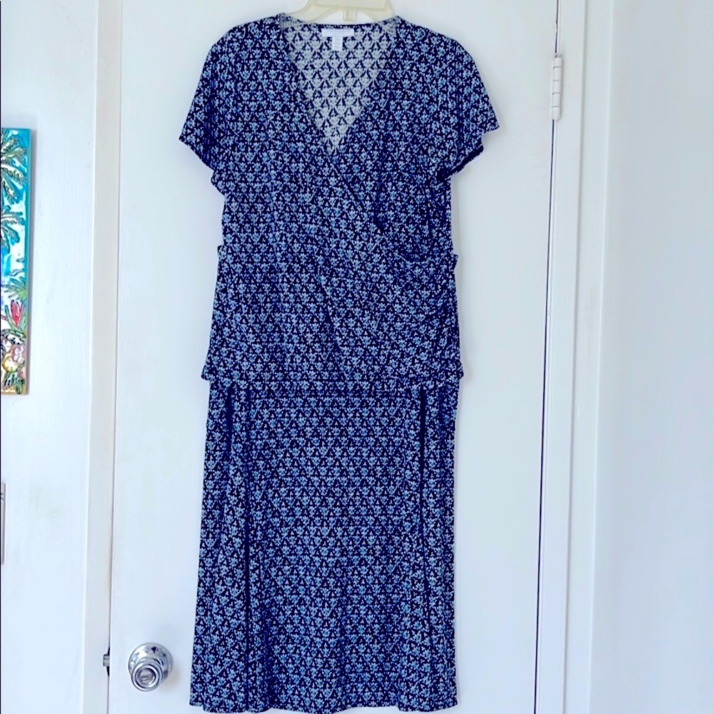 Blouse & Skirt blue print set by Charter Club